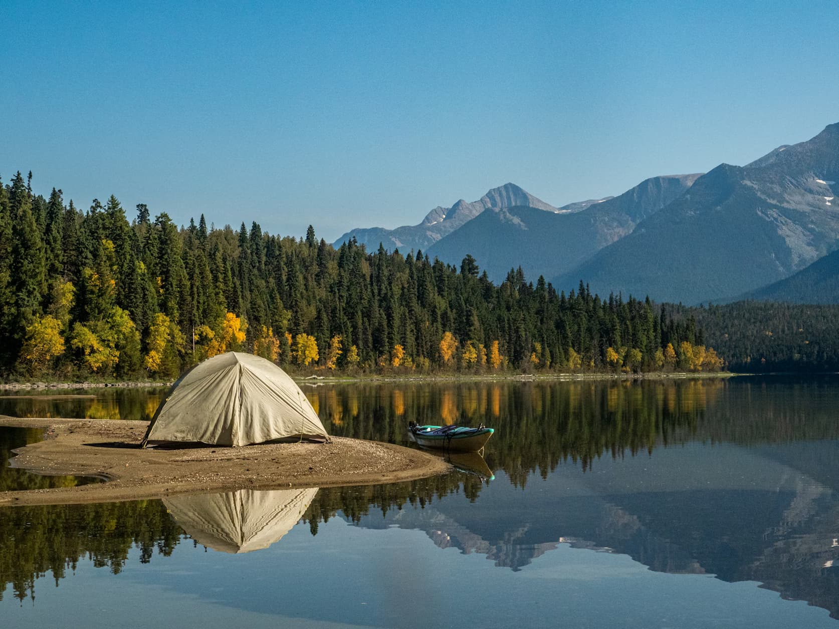 Camping in nature